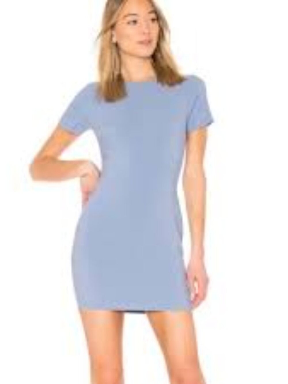 Sisley Light Blue‎ Mini Dress Size XS